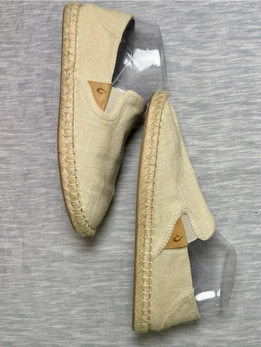 OluKai Kaula Pa’a Kapa Espadrille Slip-On | Natural/Sand | Women’s 7.5 Boho EUC